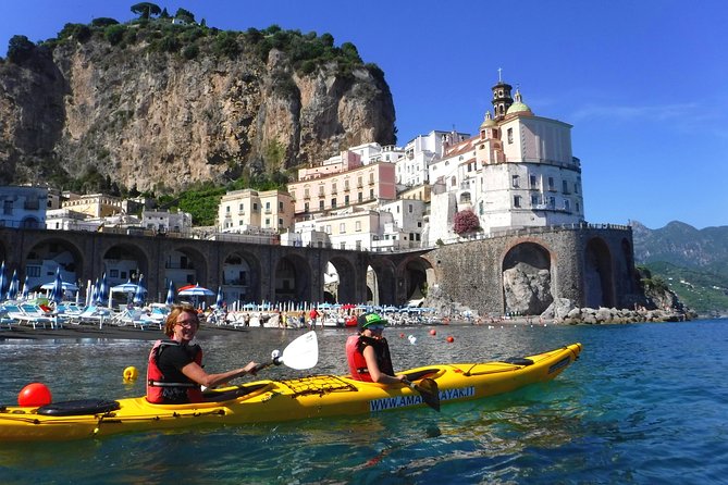 Amalfi Coast Kayak Tour: Explore Caves, Arches & Hidden Beaches - Runghetiello Grotto: Red and Green Mineral Walls Up Close