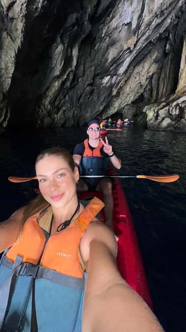 Amalfi: Kayak/Snorkel Tour to Pandora Cave with Lemon Spritz - Dead Horse Beach and the Lemon Spritz break that resets everything