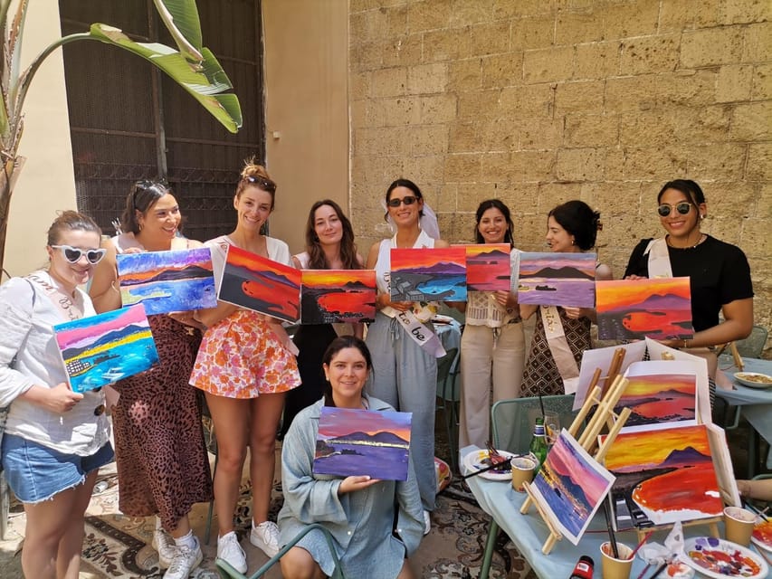 Art Workshop in Naples city centre with Aperitif - Meeting at Piazza Bellini, Then Finding the Workshop in a Historic Café