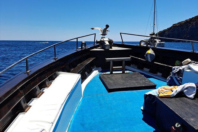 Boat excursion with lunch on board to discover Ischia - Sant’Angelo and Maronti: pedestrian charm, fumaroles, and Cavascura