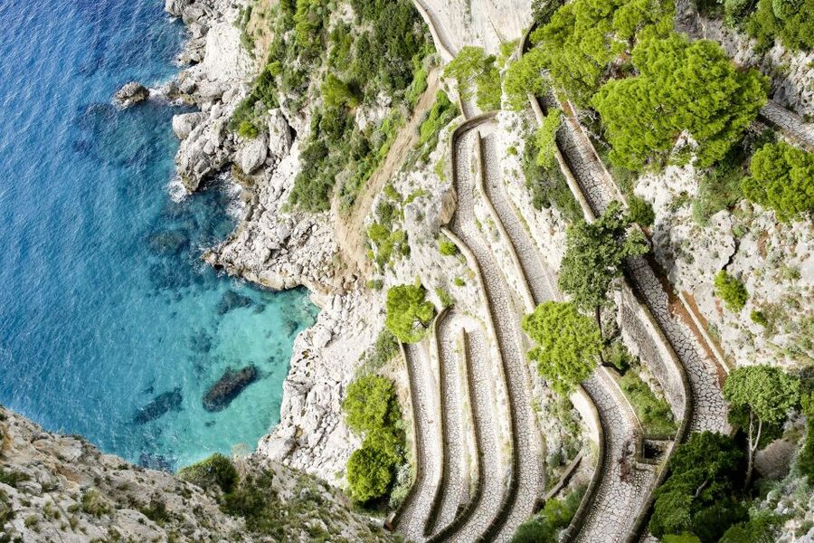 Capri: Boat and Island Tour - Capri coast by gozzo boat: bays, caves, and sea-level views