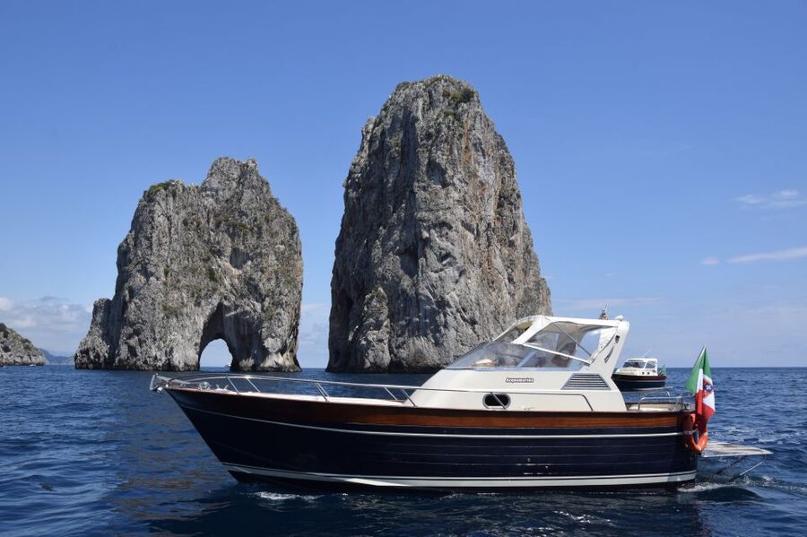 Capri by Boat from Massa Lubrense - Coastline Passes: Mariciano, Mitigliano, and Punta Campanella