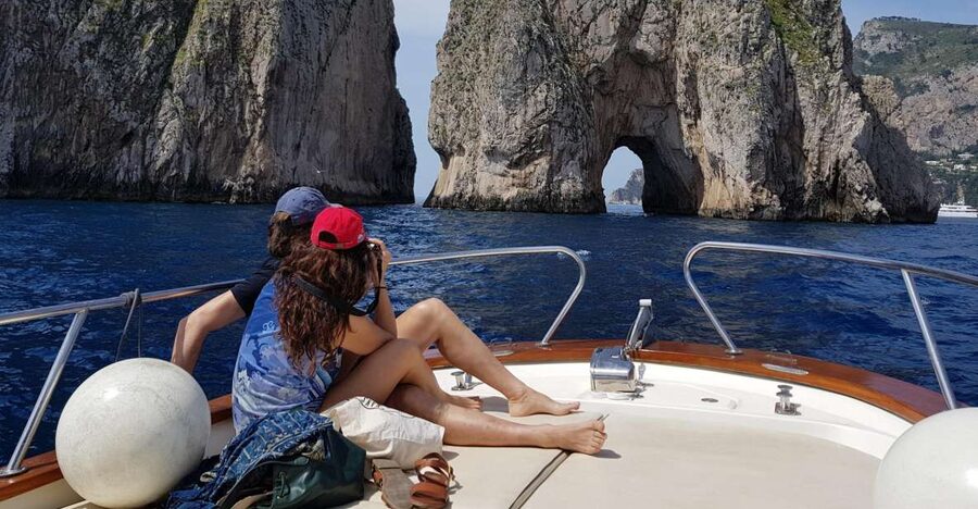 Capri by Boat from Massa Lubrense - Capri by Boat: White Grotto, Green Grotto, and the Faraglioni