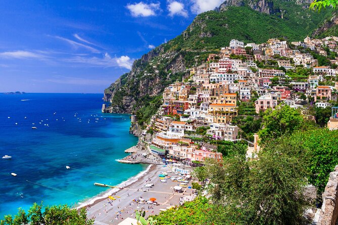 Capri Island Boat Tour from Amalfi with Snorkeling | Small Group - Arriving at Capri: south-east sights, Villa Jovis, and sea-cave snorkeling