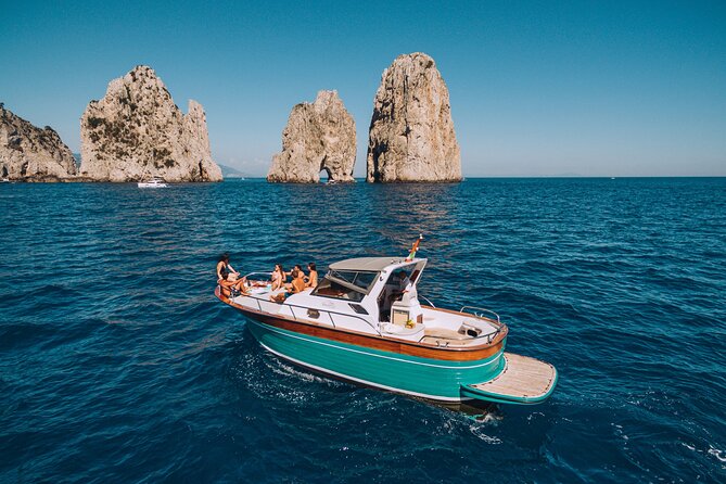 Capri Island Small Group Boat Tour from Naples with Light Lunch - Villa Malaparte, Natural Arch, and Faraglioni: the boat portion that sells Capri