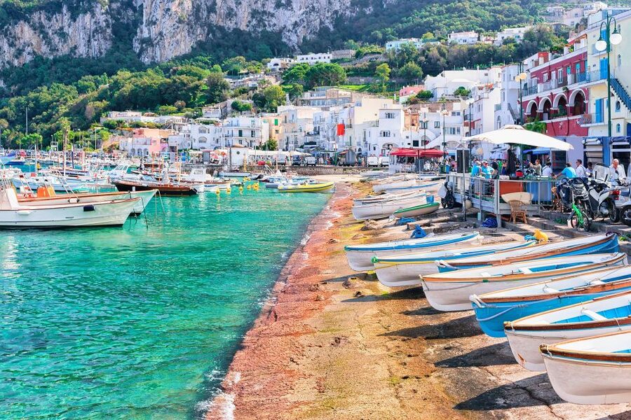 From Amalfi: Capri Island Boat Tour with Snorkeling & Drinks - Faraglioni, Green Grotto, and Grotta Bianca from the boat, then swim again