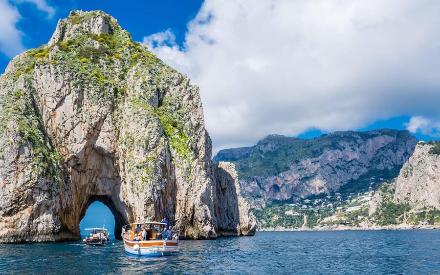 From Amalfi: Group Boat Tour to Capri with Swimming - Drinks and Snacks on Board: Prosecco, Limoncello, Cookies, Water