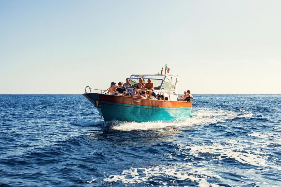 From Amalfi: Small Group Boat Excursion to Capri Island - The board ride, snacks, and the quick swim moment