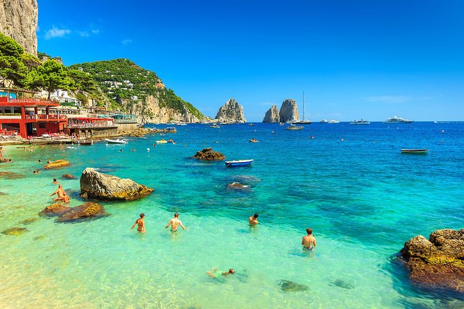 From Naples: Capri and Anacapri Small Group Tour + Ferry - Stop 2: Capri town at La Piazzetta, quick orientation then free time