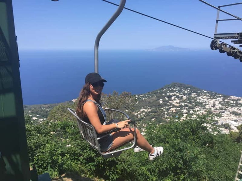 From Naples: Explore Capri with Chairlift Experience - From Marina Grande to Anacapri by minibus, and the payoff of going high early