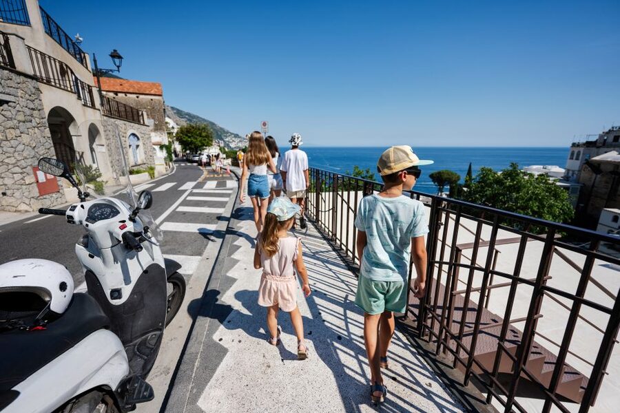 From Naples: Ferry to Amalfi and Positano - Positano Free Time, Shops, Spiaggia Grande, and the Boarding Moment