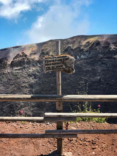 From Naples: Mount Vesuvius Half-Day Tour with Lunch - The 1,000-meter drive and the 500 m hike to the crater rim