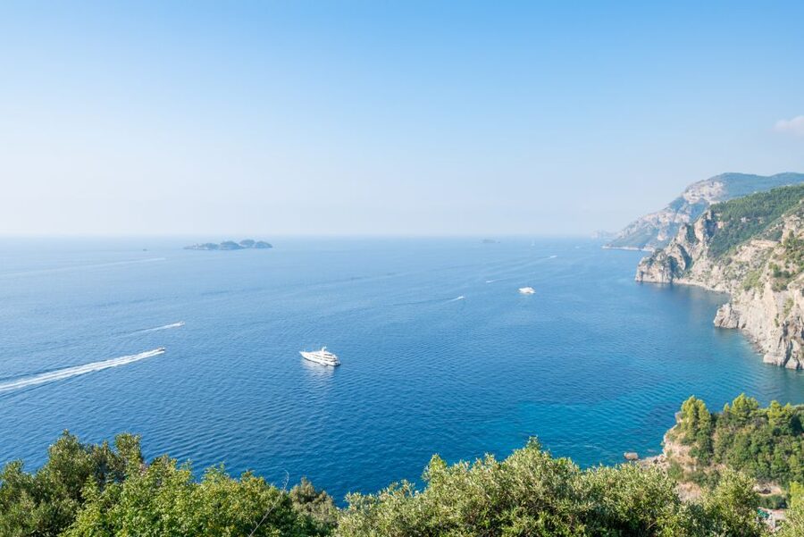 From Naples or Sorrento: Amalfi Coast Full-Day Trip - Positano: Amerigo Vespucci Square, beach time, and the first big views
