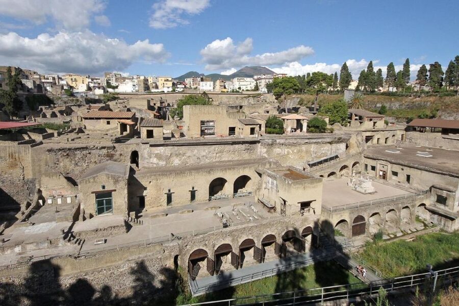 From Naples: Pompeii and Herculaneum Tour with Lunch - Guided Pompeii Walk: Theater, Necropolis, Baths, and Homes