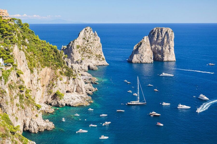 From Naples: Private Capri Boat Excursion - Green Grotto swimming: when Capri goes from view to experience
