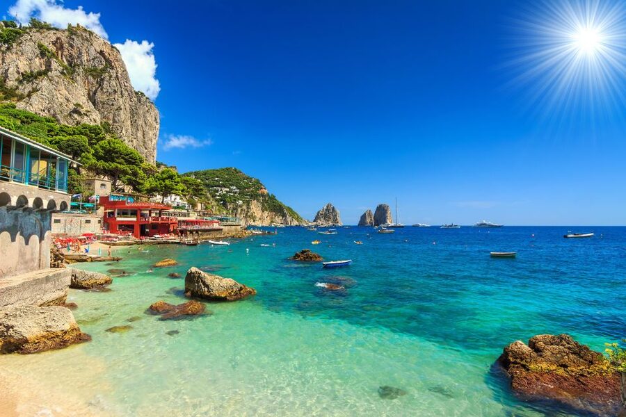 From Pompei: Capri shared tour - The sea crossing along the Sorrento coast: what to expect