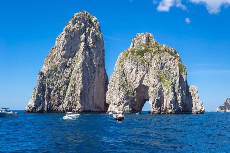 From Pompeii/Castellammare/Vico Equense: Capri Day Cruise - From Pompeii or Vico Equense to Capri, the day starts with motion