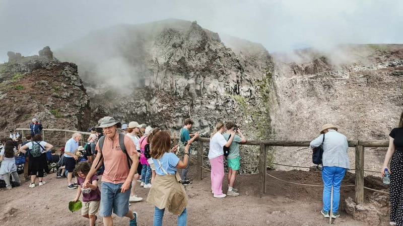 From Pompeii: Mount Vesuvius with bus, ticket and audioguide - The Main Event: 110 Minutes at Mount Vesuvius