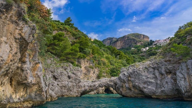From Positano: Amalfi Coast and Emerald Grotto Group Cruise - Furore Gorge, Emerald Grotto, and the Natural Arch viewpoints