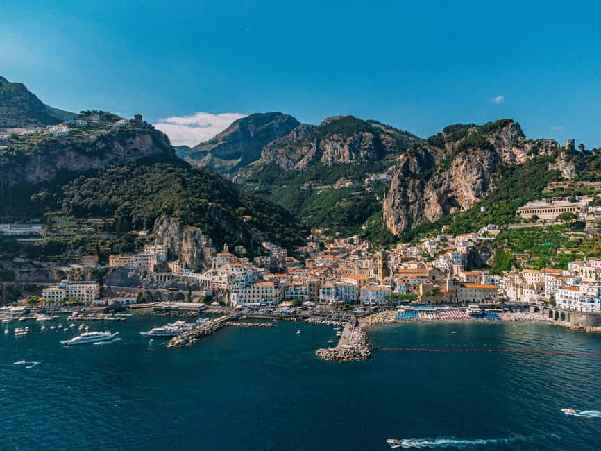 From Positano: Amalfi Coast Boat Tour with Swimming Stop - Amalfi Town for 1.5 Hours, Streets to Walk, Shops to Browse