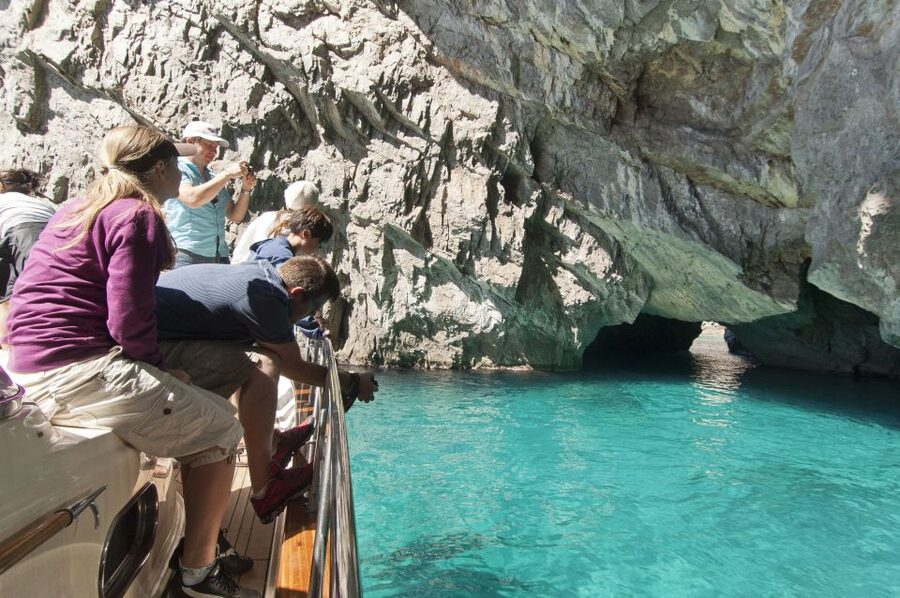 From Positano, Praiano, or Amalfi: Capri Full-Day Boat Tour - Swimming in crystal-clear water, plus Punta Campanella