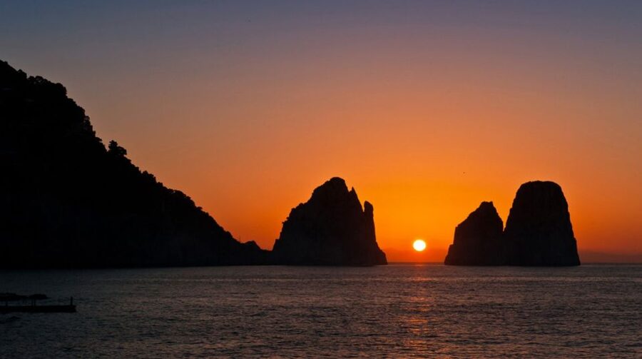 From Sorrento: Capri Sunset Boat Tour - The Sail Along Sorrento’s Coast: Marina Grande and Bagni della Regina Giovanna