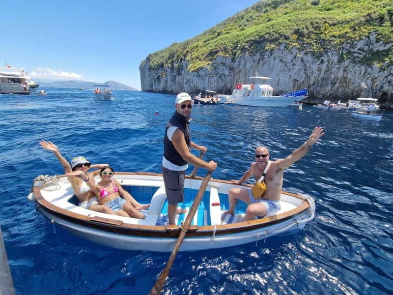 From Sorrento: Full-Day Boat Tour to Capri with Drinks - Sailing the Sorrento Coast First, Then Turning Toward Capri
