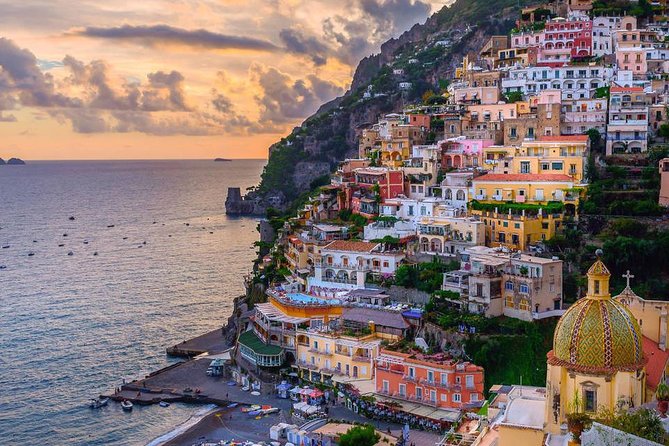 Full-Day Amalfi Coast Small-Group Tour with Optional Boat Ride - Positano hour: stairs, shops, and the town that looks like a waterfall