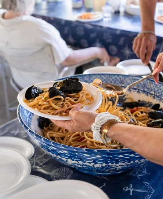 Ischia: Boat tour with swimming stops and lunch on board - From Spiaggia di Citara to Sorgeto, then Sant’Angelo for the first real break