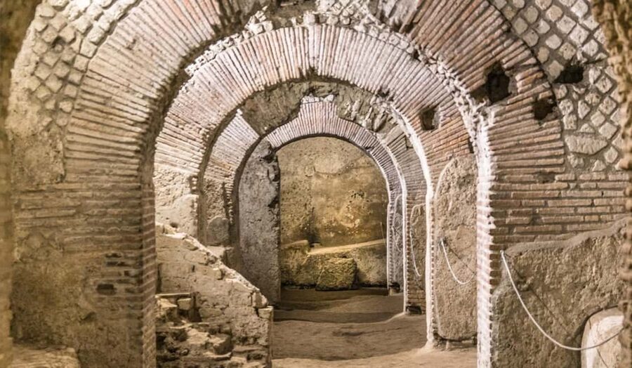 Naples: City Walking Tour w/ Underground Roman Ruins Ticket - Piazza del Plebiscito and Teatro di San Carlo: the grand Naples moment