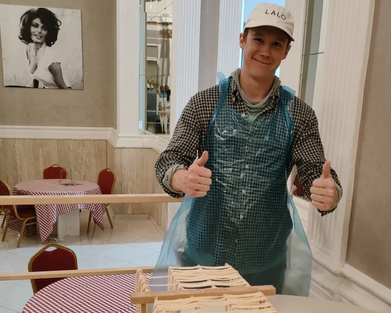 Naples: Pasta Making Class with Starter and Drink - Welcome Appetizer, One Included Drink, and a Meal You Actually Finish