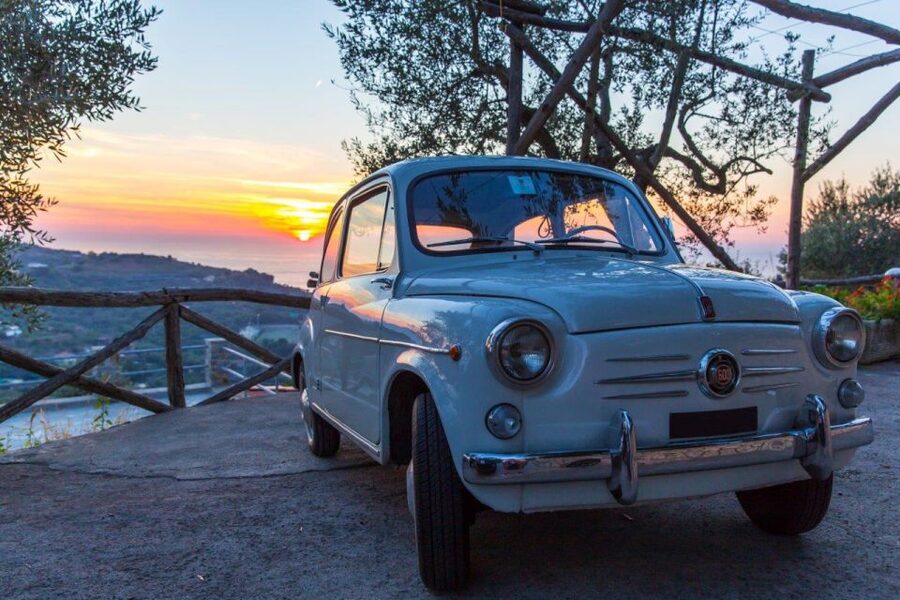 Naples: Private Tour by Classic Fiat 500 or Fiat 600 - Castel dell’Ovo, Borgo Marinari, and the Posillipo viewpoint finish