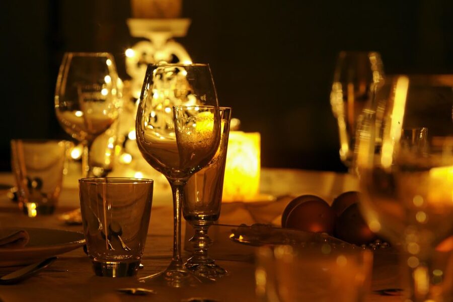 Naples: romantic dinner on the rooftop terrace - Hotel Excelsior at Night: Luxury Setting Meets Real-World Weather