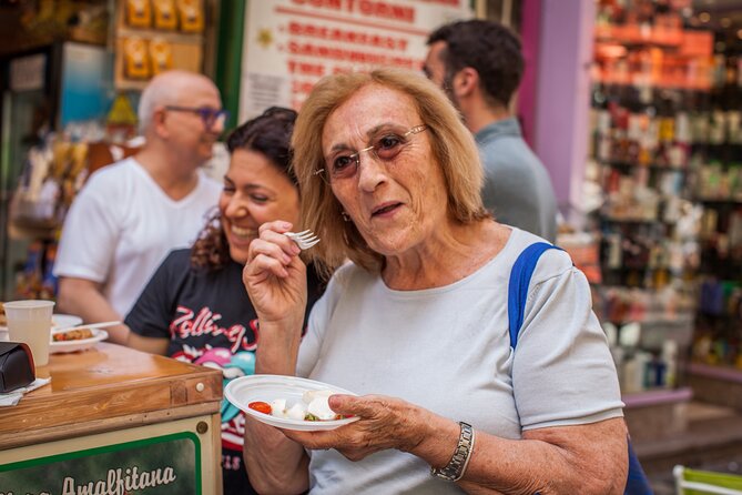 Not Just Another Naples Street Food Tour with Eating Europe - San Carlo 17, buffalo mozzarella Caprese and the pizza everyone argues about