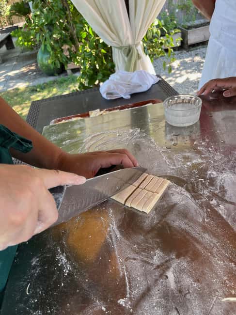 Pompei: Cooking class fresh pasta - Wine with your meal: gragnano for the Campania flavor arc
