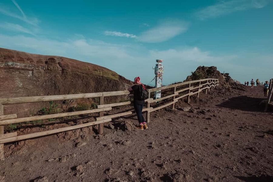 Pompeii and Mount Vesuvius excursion from Naples - The Vesuvius climb: 1.5 hours, audioguide support, and crater-edge views