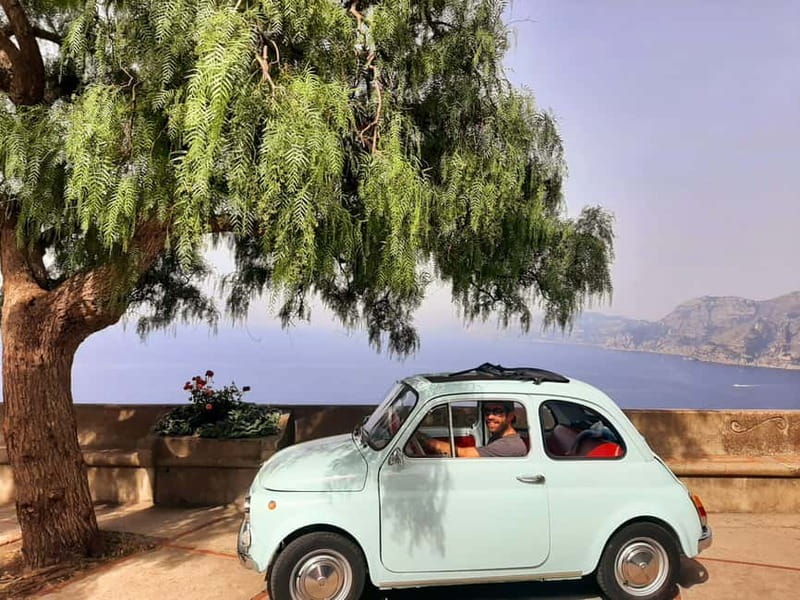 Positano/Praiano: Iconic Fiat 500 Private Amalfi Coast Tour - Vintage car reality check: no AC, so plan your day accordingly