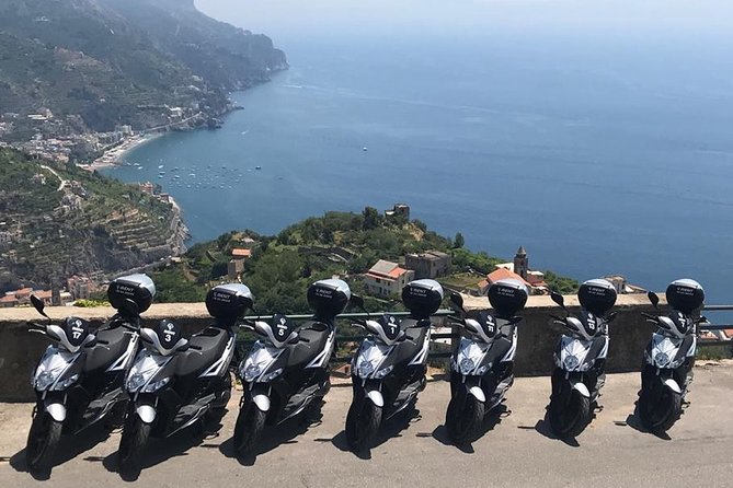 Scooter rental on the Amalfi Coast - The included helmet, the optional GoPro, and your one-day souvenir