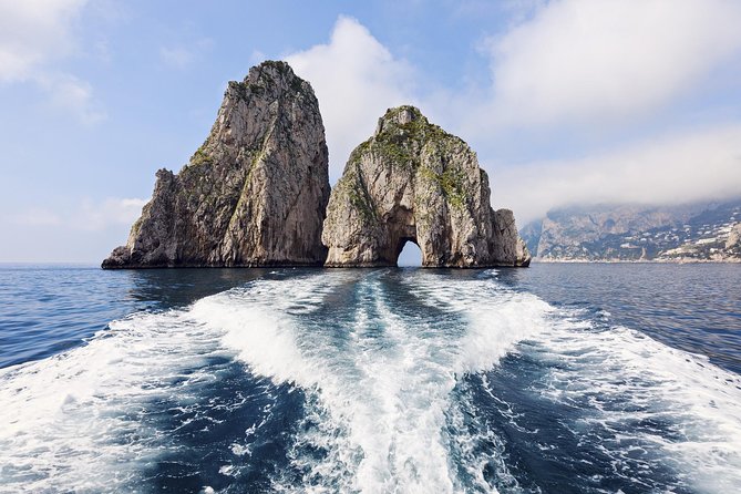 Small Group Capri Island Boat Ride with Swimming and Limoncello - Meeting point reality check at Porto Turistico, white umbrellas, 1:30 pm