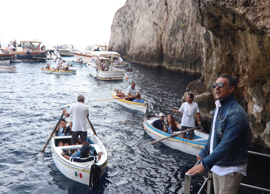 Sorrento: Capri, Anacapri and Blue Grotto Guided Tour - Blue Grotto by minibus: the timing win, the boat ride reality