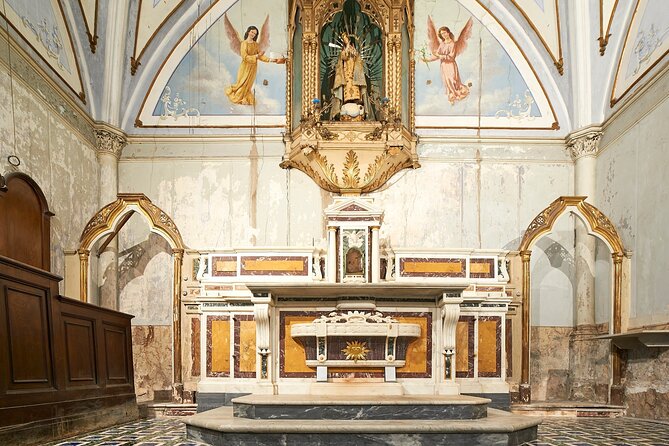 The Skull with the Ears: the Cult of the Dead in the Church of S. Luciella - What You See First: Church Rooms, Frescoes Under Plaster, and Ongoing Work