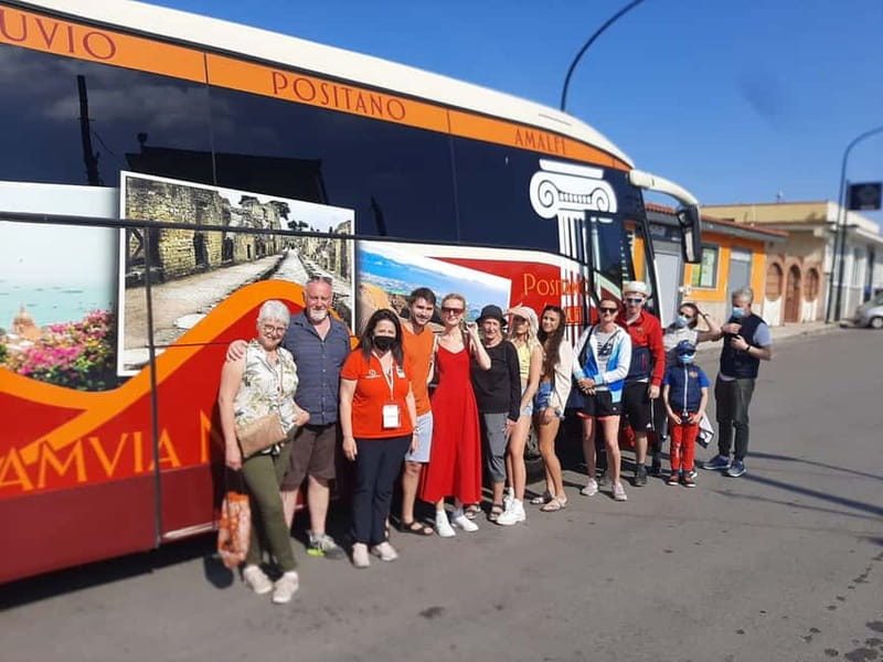 TRAMVIA -Da Naples: Pompei Ruins and Vesuvio Transfer by Bus - The ride to Pompeii: what the timing feels like on a full-day schedule
